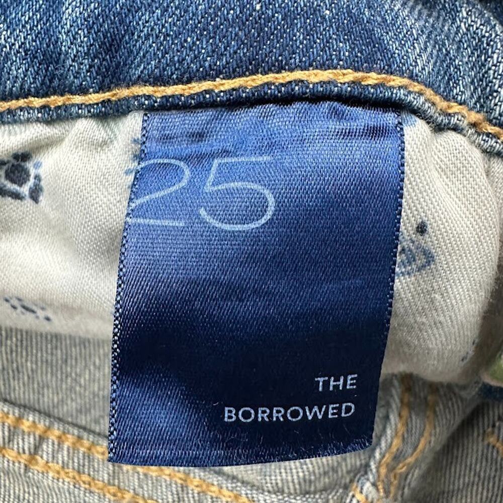 Anthropologie Pilcro Jeans Womens 25 Blue Borrower Patchwork Distressed Stretch - Picture 8 of 14